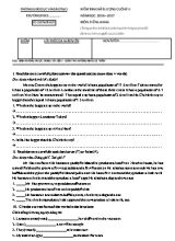 Đề kiểm tra chất lượng cuối học kỳ II môn Tiếng Anh Lớp 6 - Năm học 2016-2017